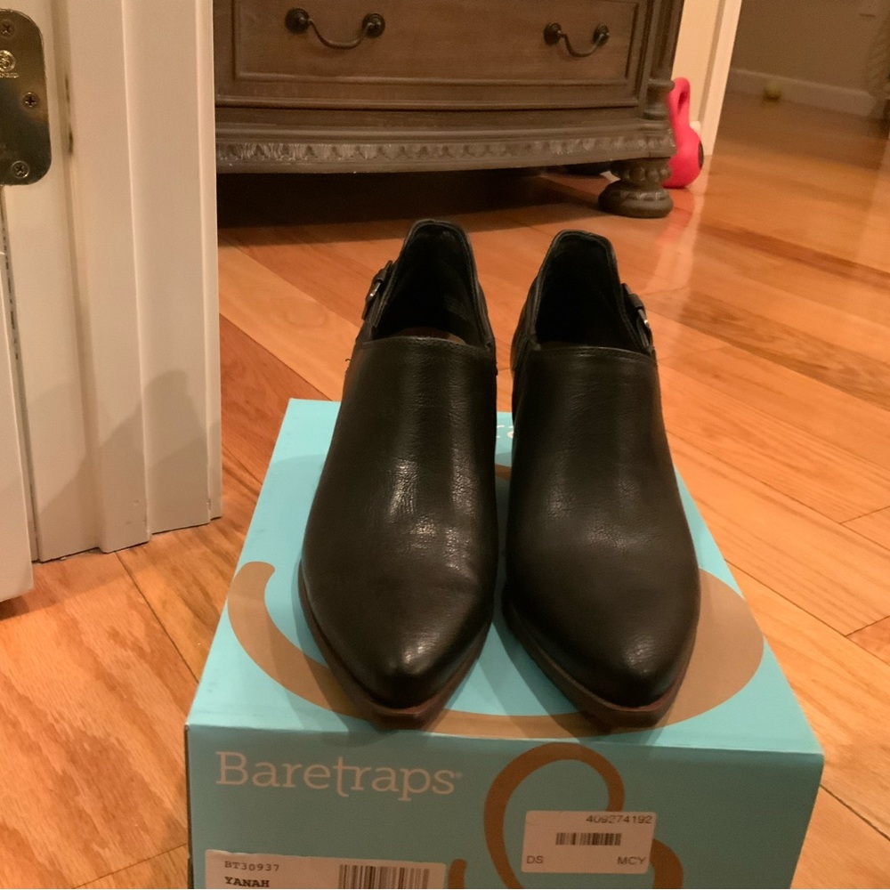 BareTraps Black Ankle Booties